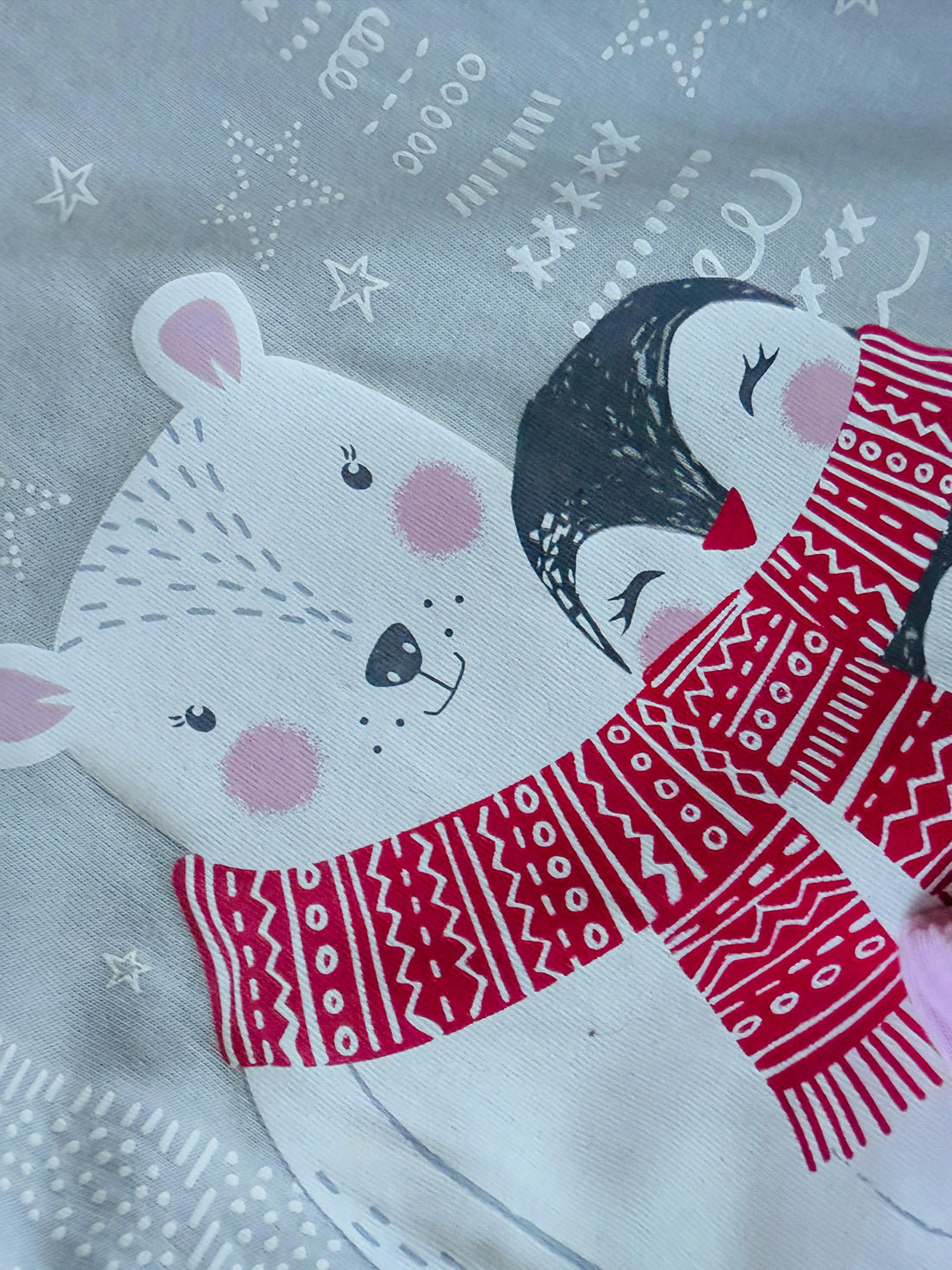 Penguin and White Bear Girly Pijama Set