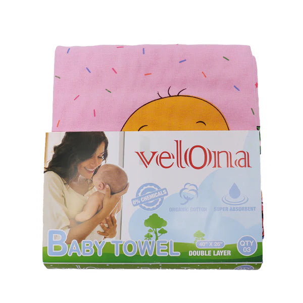 Velona Organic Cotton Baby Towels (40″ X 26″)