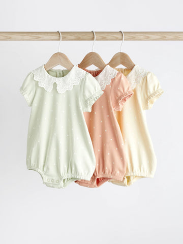 Lace Collar Baby Girl Bloomer Romper