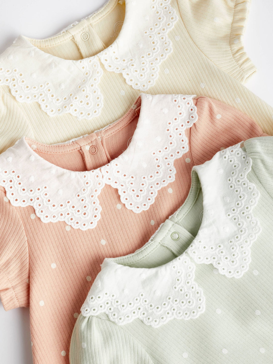 Lace Collar Baby Girl Bloomer Romper