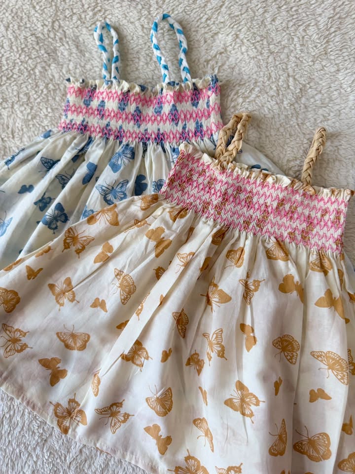 Smocked Cotton dresses Baby Girl