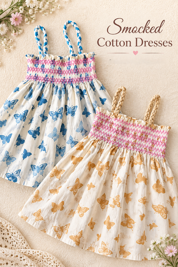 Smocked Cotton dresses Baby Girl