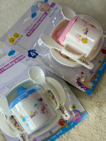 The Cute Duck Children's Tableware 4-in-1 Feeding Series
