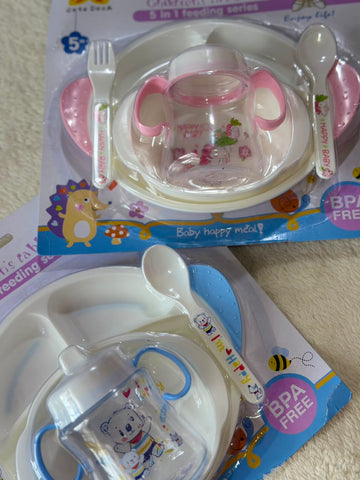 The Cute Duck Children's Tableware 5-in-1 Feeding Series