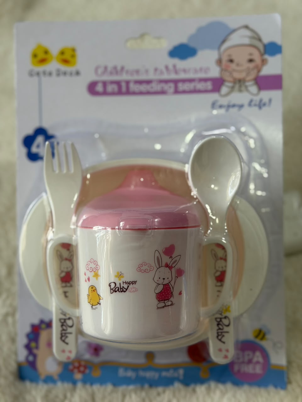 The Cute Duck Children's Tableware 4-in-1 Feeding Series