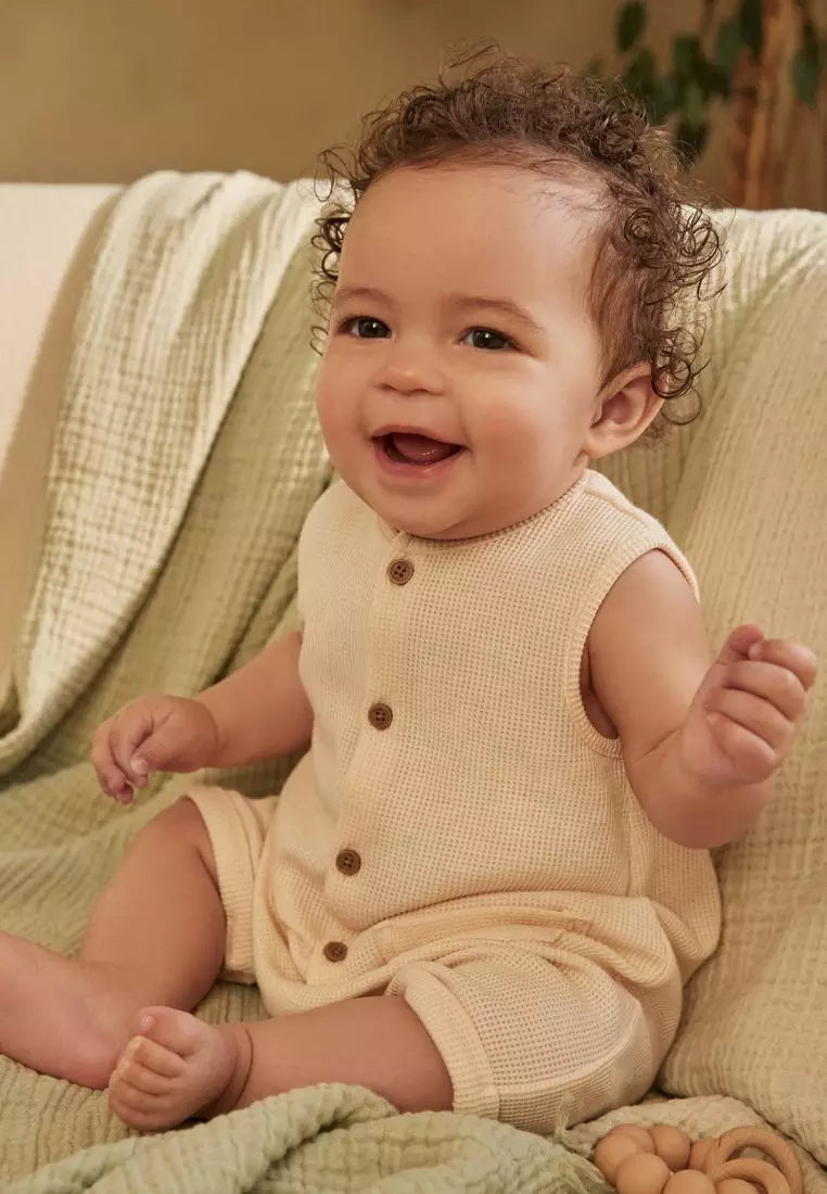 Baby Textured Jersey Romper